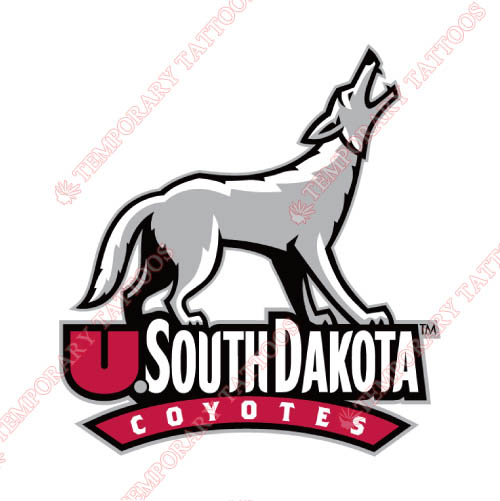 South Dakota Coyotes Customize Temporary Tattoos Stickers NO.6208